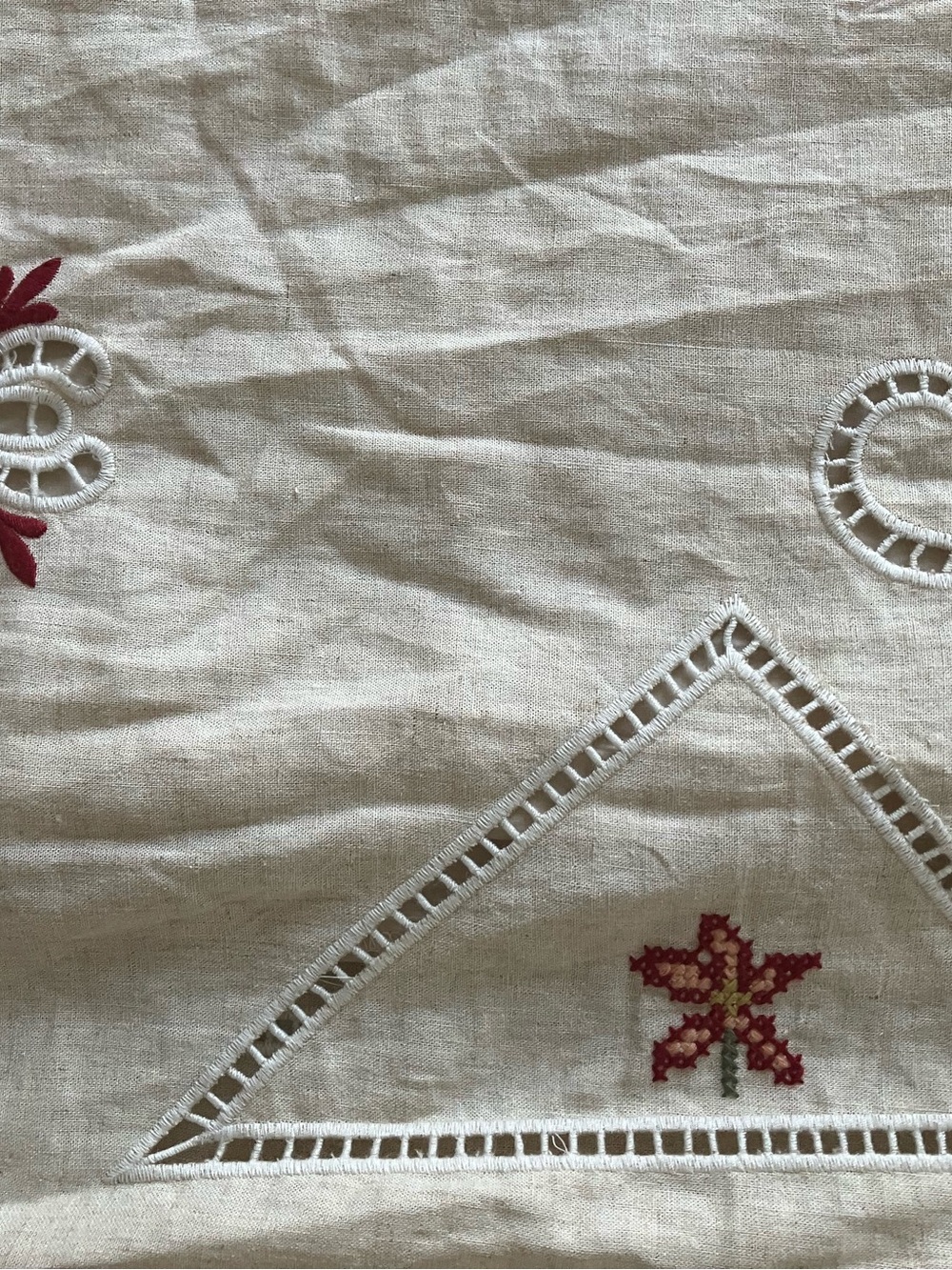 Magaschoni Linen Viscose Cream Embroidered Maxi Dress with Floral Motif NWT L - Picture 5 of 15